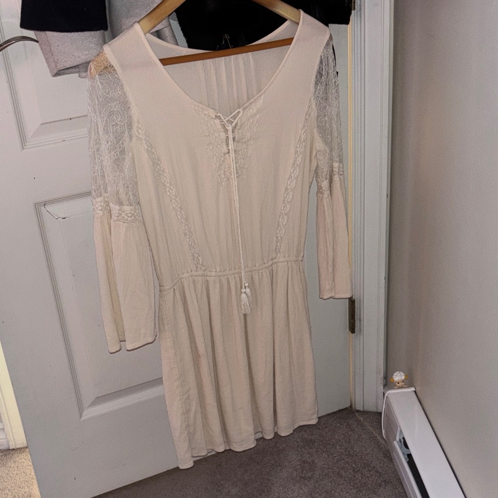 American Eagle Outfitters Ivory Lace Dress